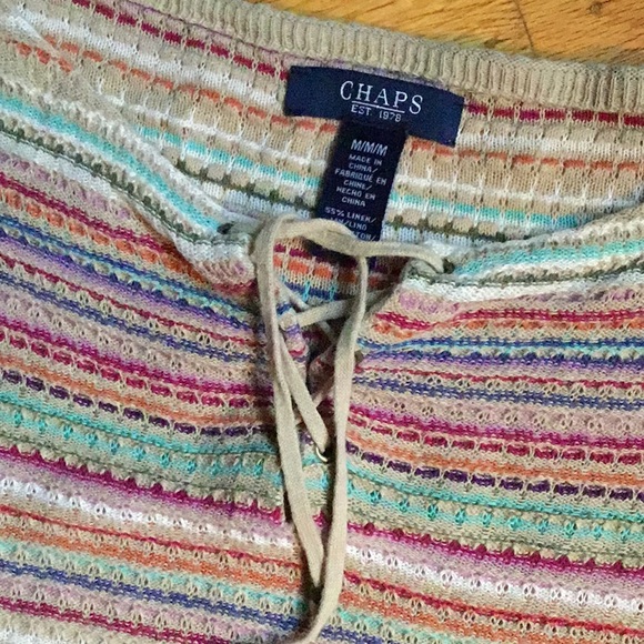 Chaps color sleeveless top - Picture 4 of 5